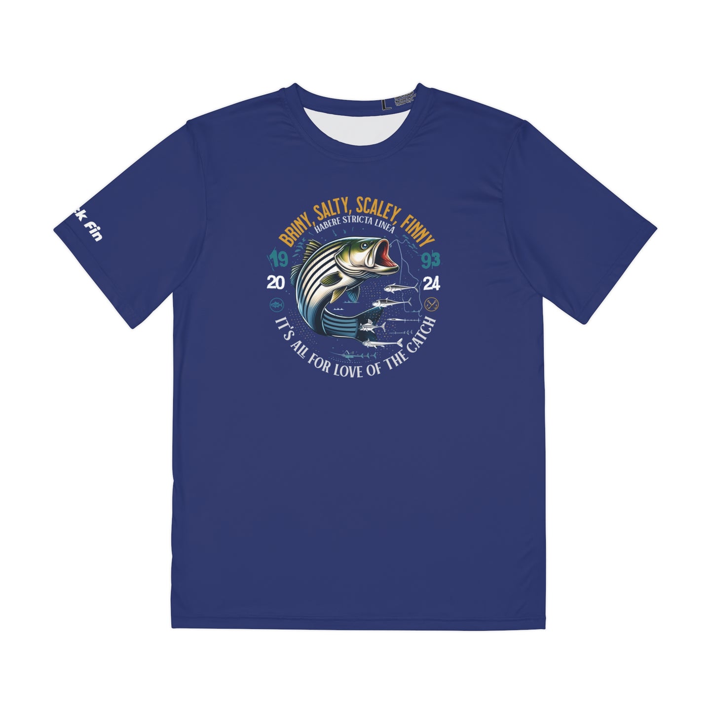Briny, Salty, Scaly, Finny Lightweight Funny Performance Fishing T-Shirt
