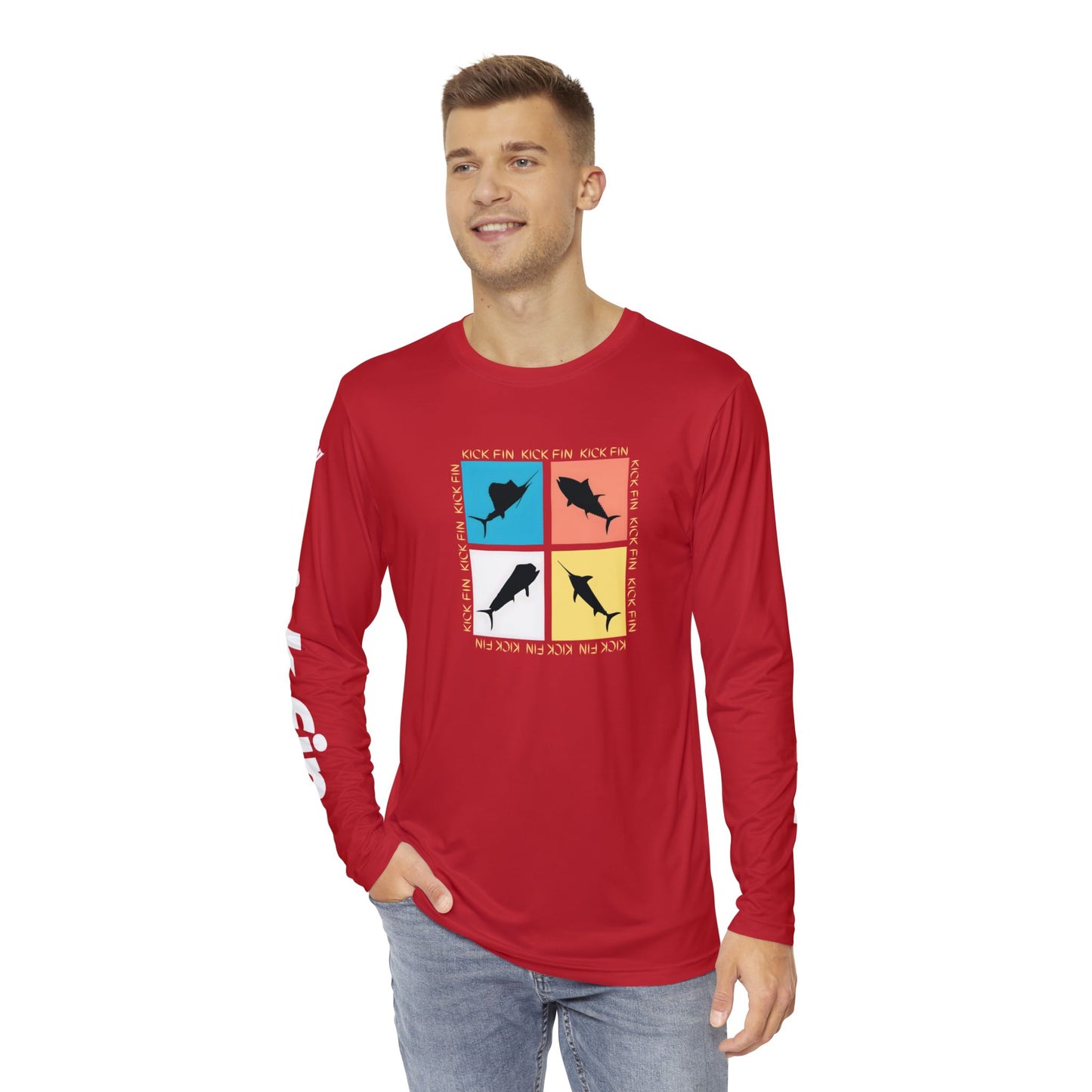 The Fin-Tastic Four Lightweight Moisture Wicking Long Sleeve Fishing T-Shirt