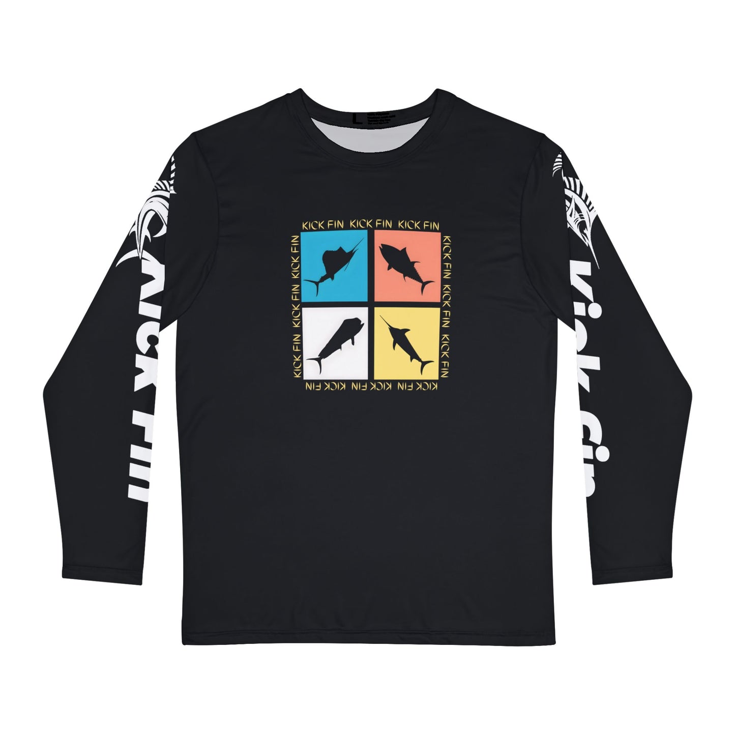 The Fin-Tastic Four Lightweight Moisture Wicking Long Sleeve Fishing T-Shirt