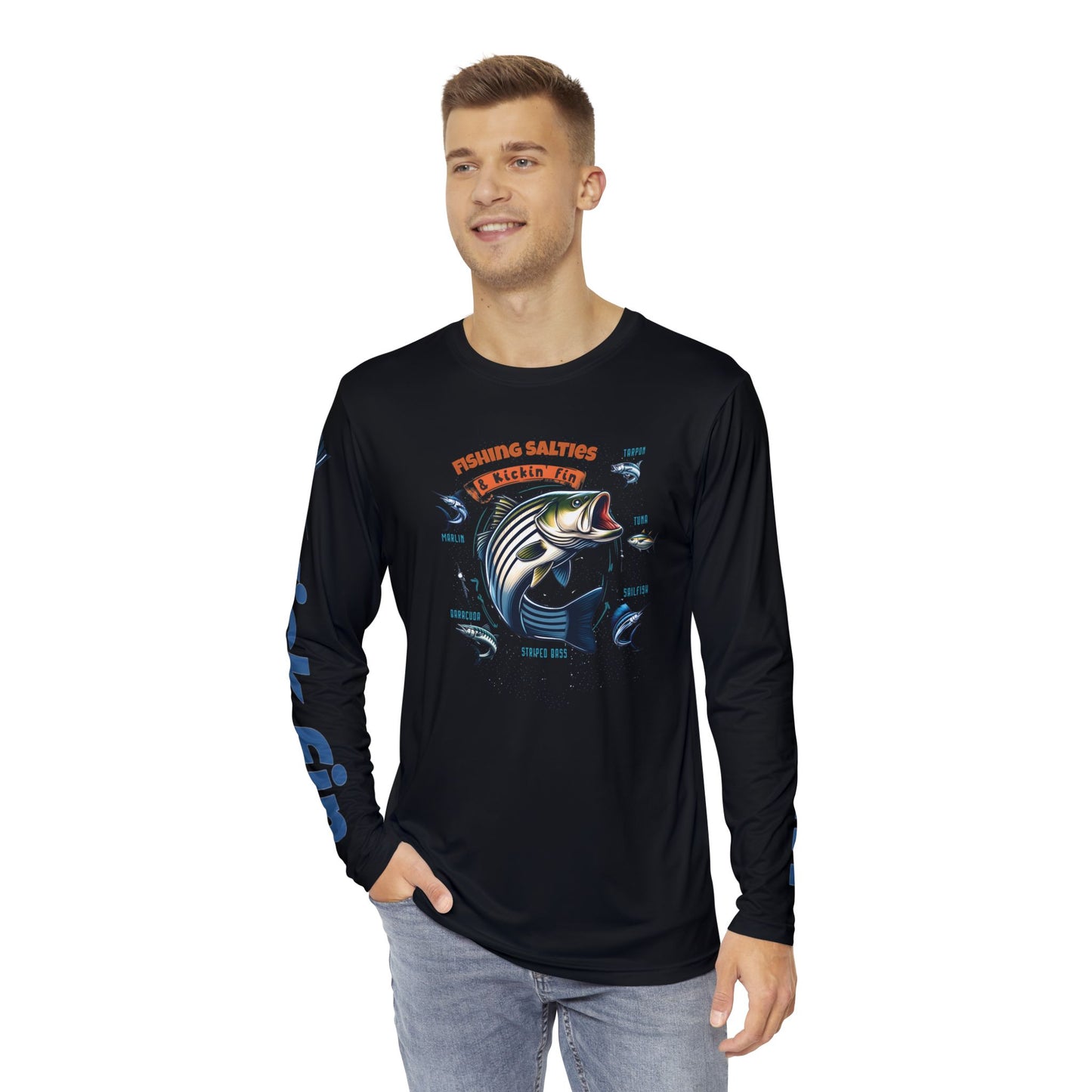 Fishing Salties Lightweight Moisture Wicking Long Sleeve Fishing T-Shirt