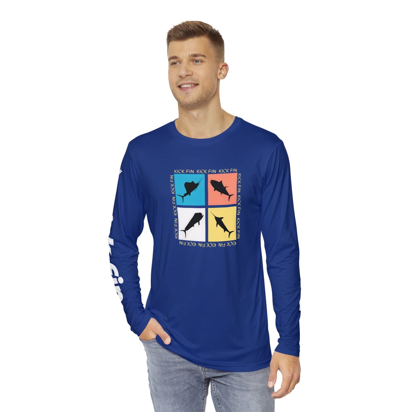 The Fin-Tastic Four Lightweight Moisture Wicking Long Sleeve Fishing T-Shirt