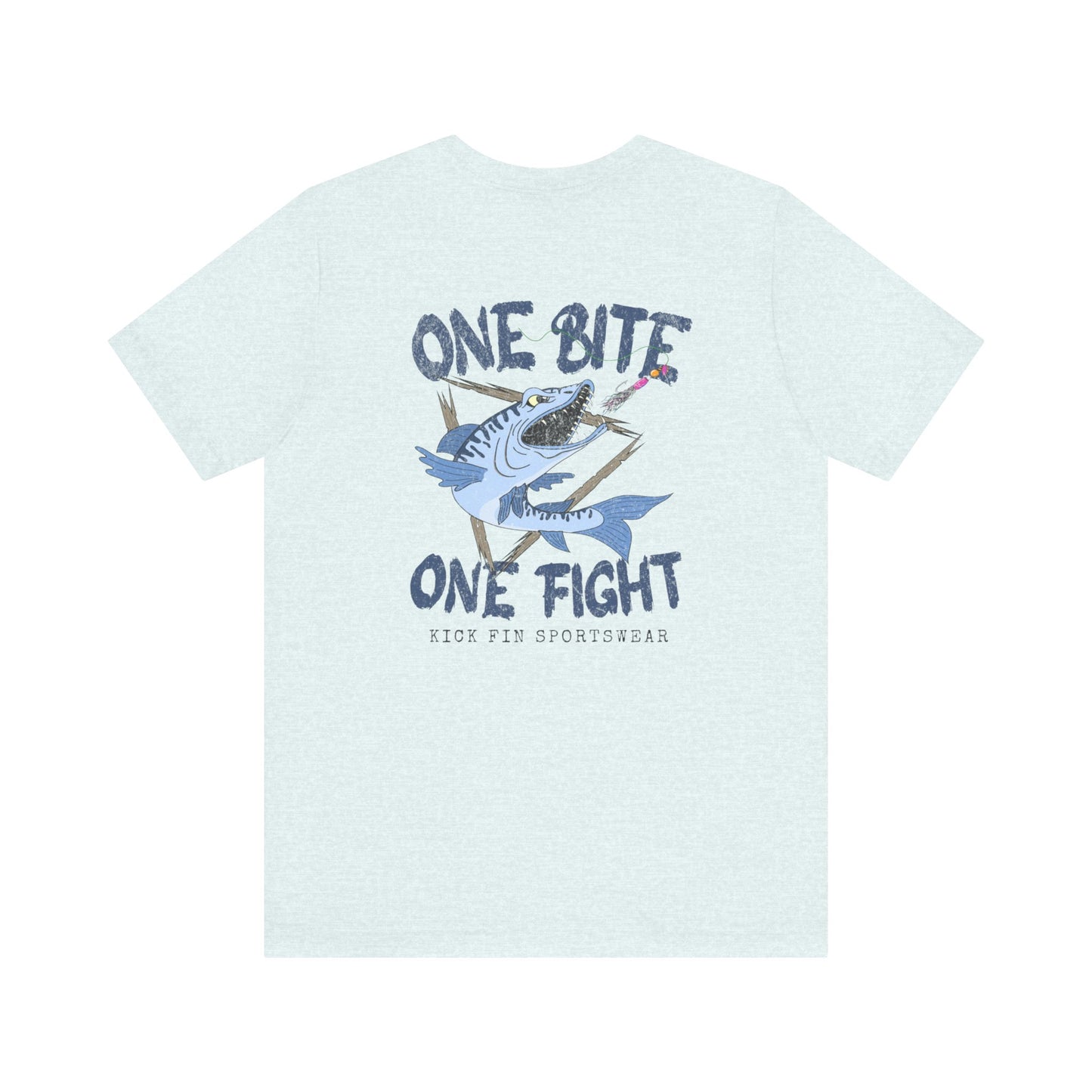 One Bite One Fight - Barracuda - Cotton Fishing T-Shirt