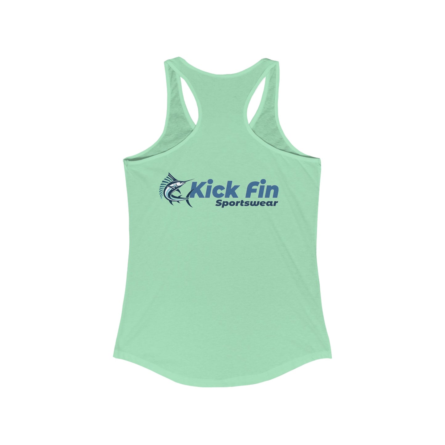 Hide and Seek Ocean Style Women's Slim Fitting Lightweight Racerback Fishing Tank Top