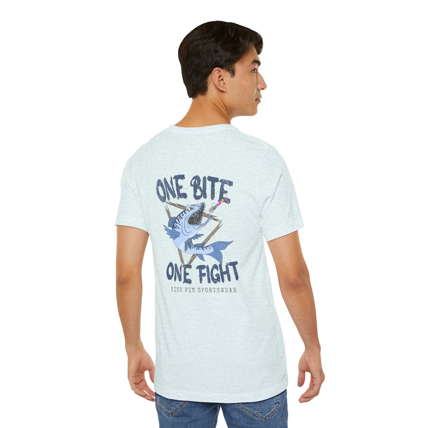 One Bite One Fight - Barracuda - Cotton Fishing T-Shirt