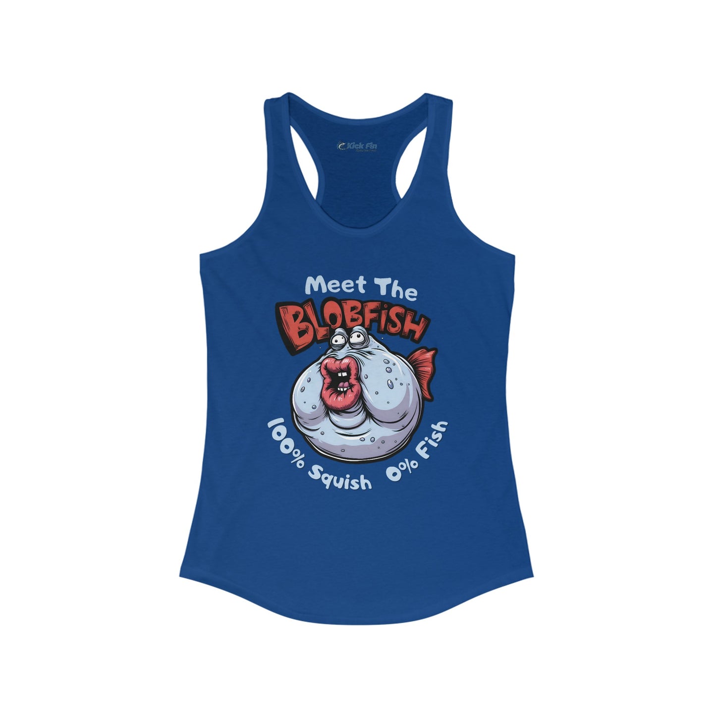 Meet The Blobfish Women's Slim Fitting Lightweight Racerback Fishing Tank Top
