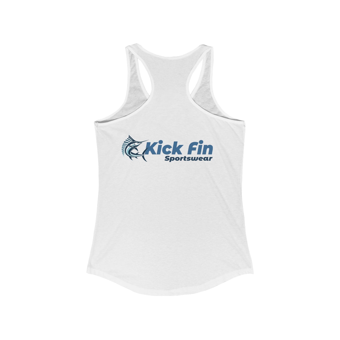 Catch and Release The Fish Version of DejaVu Women's Slim Fitting Lightweight Racerback Fishing Tank Top