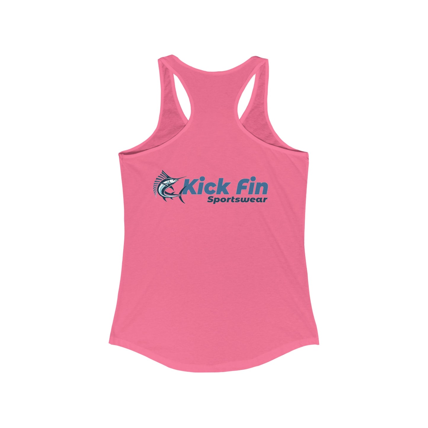 Catch and Release The Fish Version of DejaVu Women's Slim Fitting Lightweight Racerback Fishing Tank Top