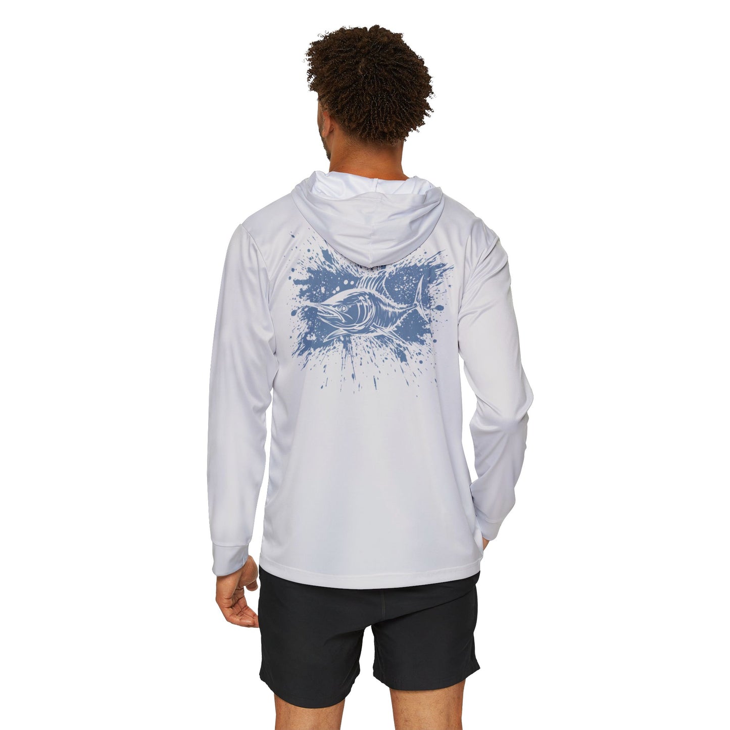Marlin Splatter Hooked & Hooded Performance Fishing Hoodie