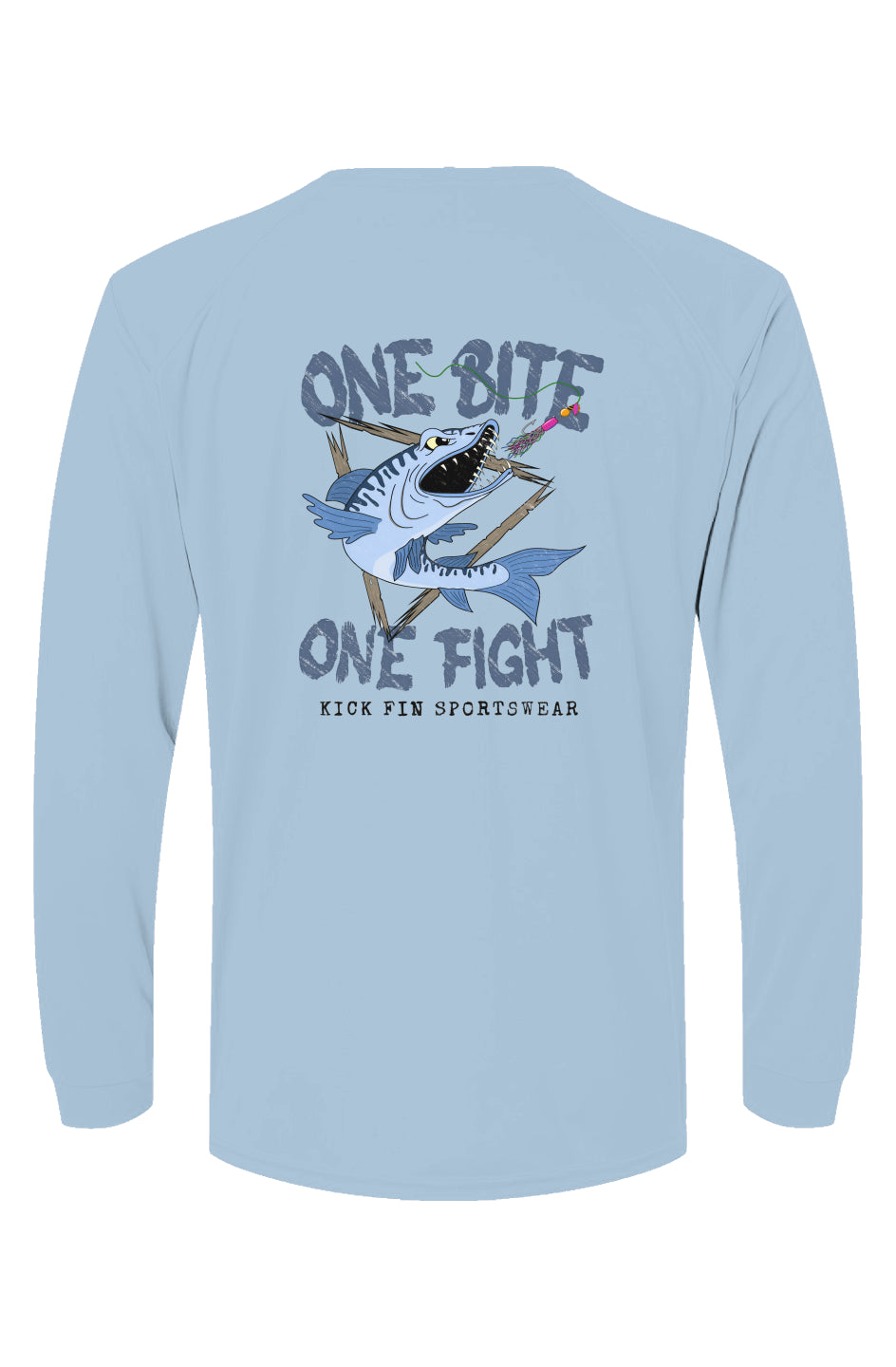 One Bite One Fight - Islander Long Sleeve UPF 50 Moisture Wicking T-Shirt