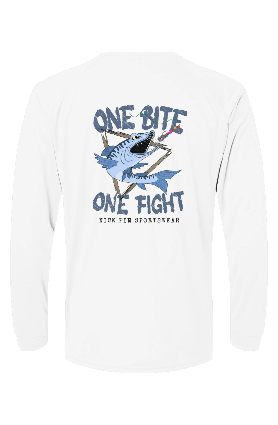 One Bite One Fight - Islander Long Sleeve UPF 50 Moisture Wicking T-Shirt