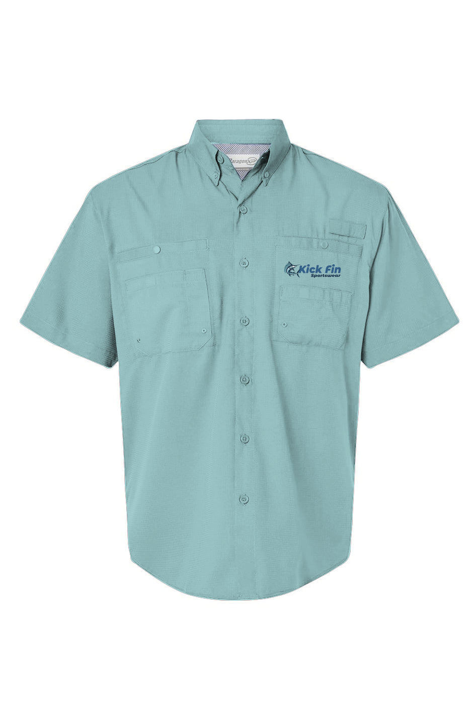 The Breezy Feather Short Sleeve Button Down Performance Fishing Shirt