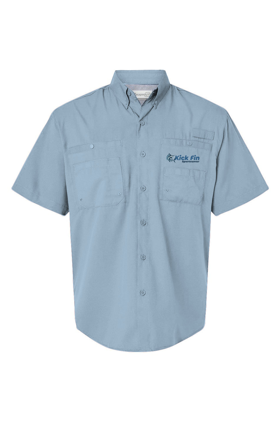 The Breezy Feather Short Sleeve Button Down Performance Fishing Shirt