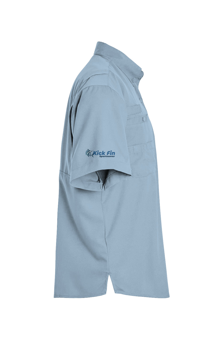 The Breezy Feather Short Sleeve Button Down Performance Fishing Shirt