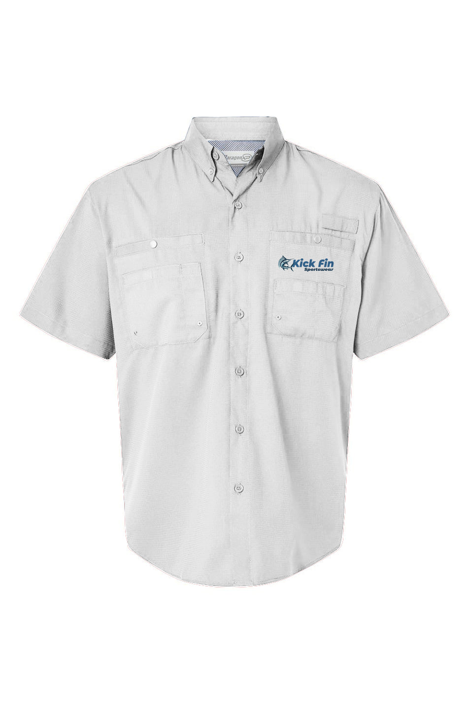 The Breezy Feather Short Sleeve Button Down Performance Fishing Shirt