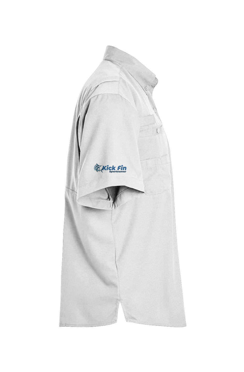 The Breezy Feather Short Sleeve Button Down Performance Fishing Shirt