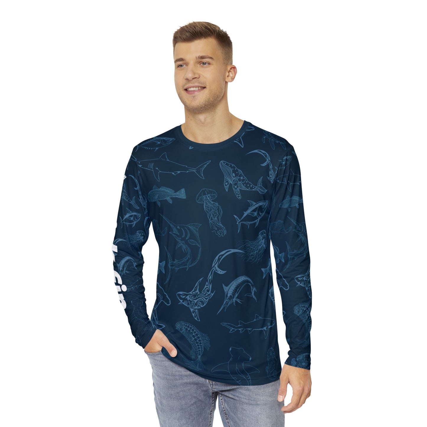 The Saltwater Safari Lightweight Moisture Wicking Fishing Long Sleeve T-Shirt