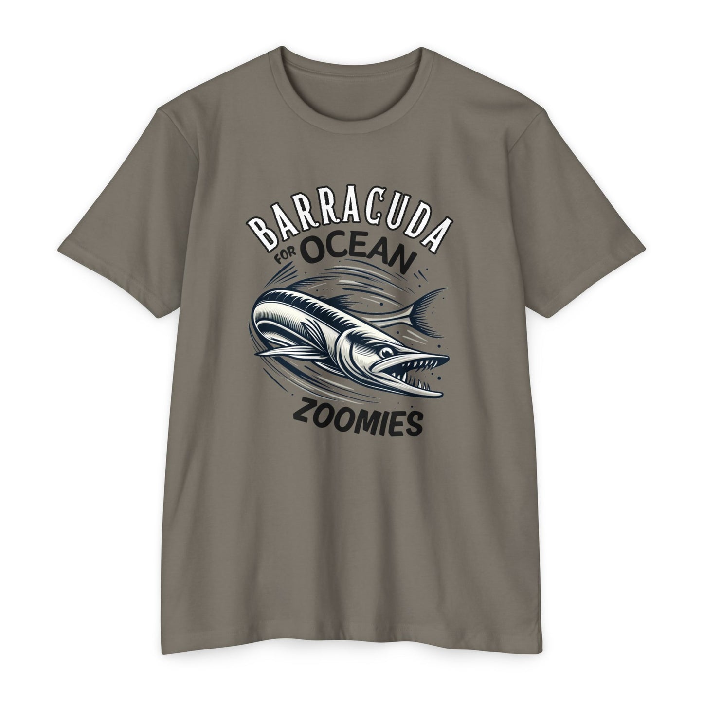 Barracuda For Ocean Zoomies CVC Jersey Funny Fishing T-shirt