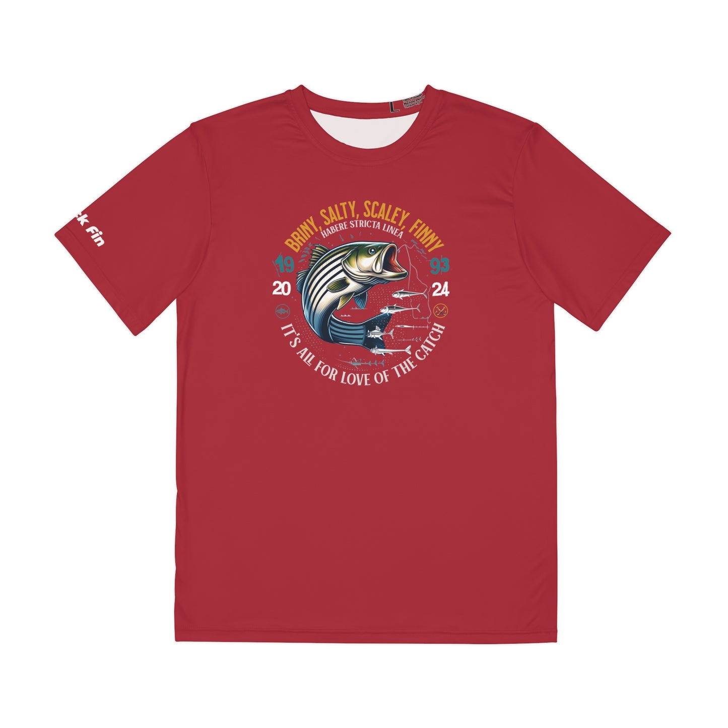 Briny, Salty, Scaly, Finny Lightweight Funny Performance Fishing T-Shirt