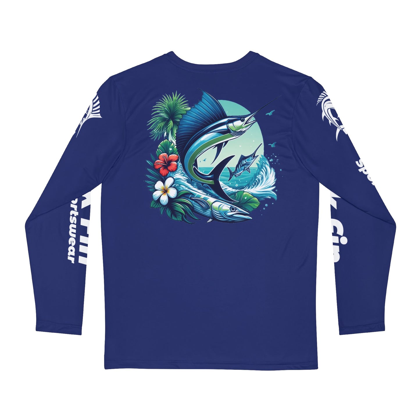 Fishing In The USA Moisture Wicking Long Sleeve Fishing T-Shirt