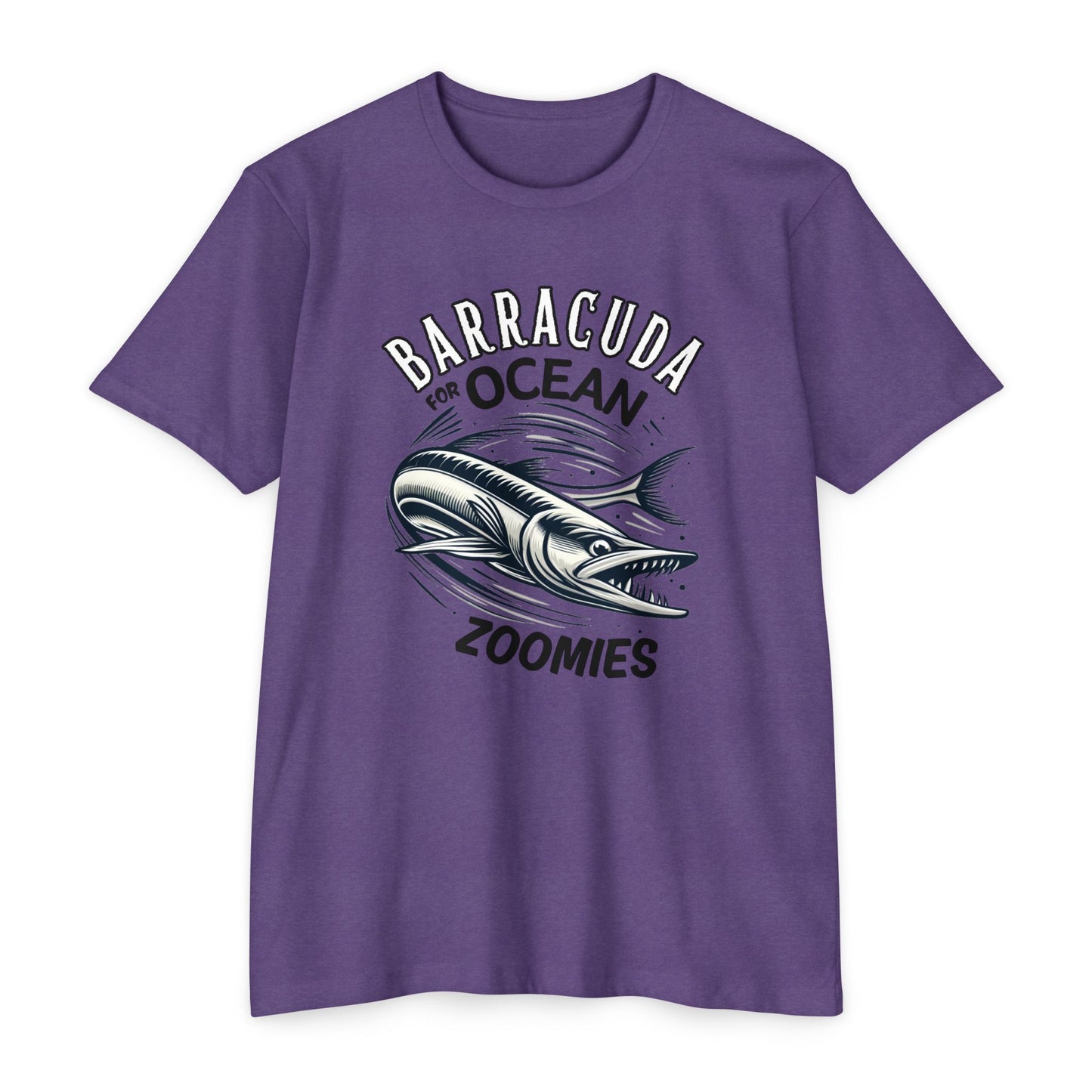 Barracuda For Ocean Zoomies CVC Jersey Funny Fishing T-shirt