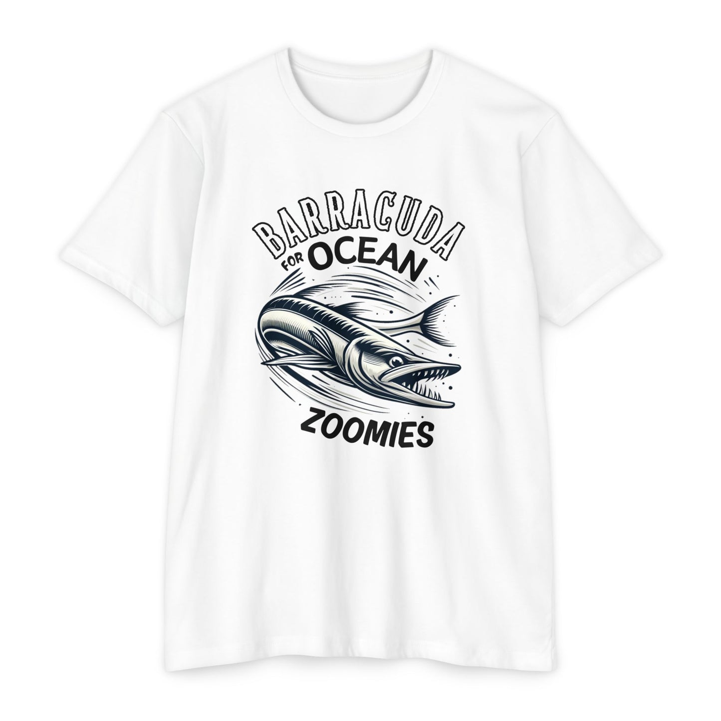 Barracuda For Ocean Zoomies CVC Jersey Funny Fishing T-shirt