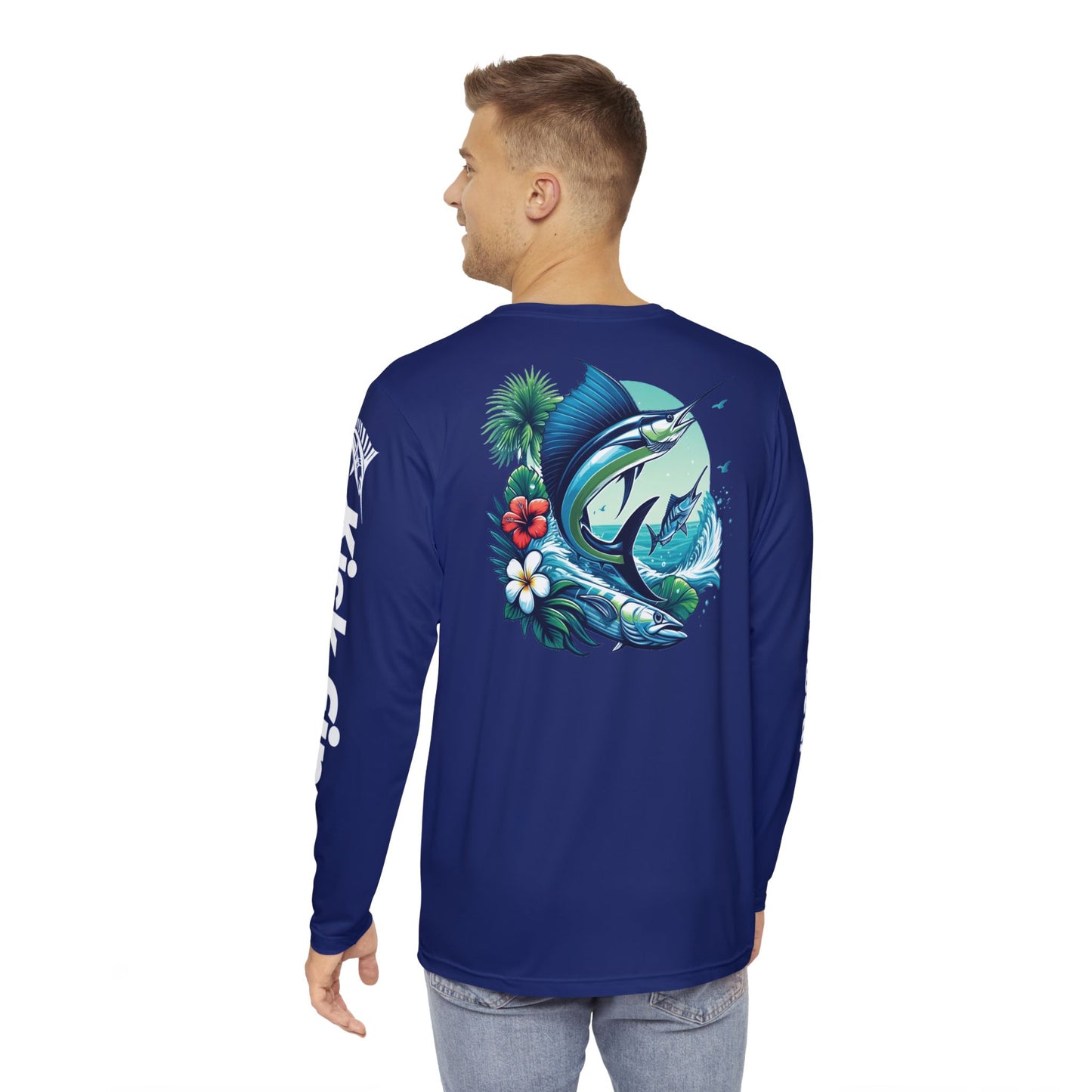 Fishing In The USA Moisture Wicking Long Sleeve Fishing T-Shirt