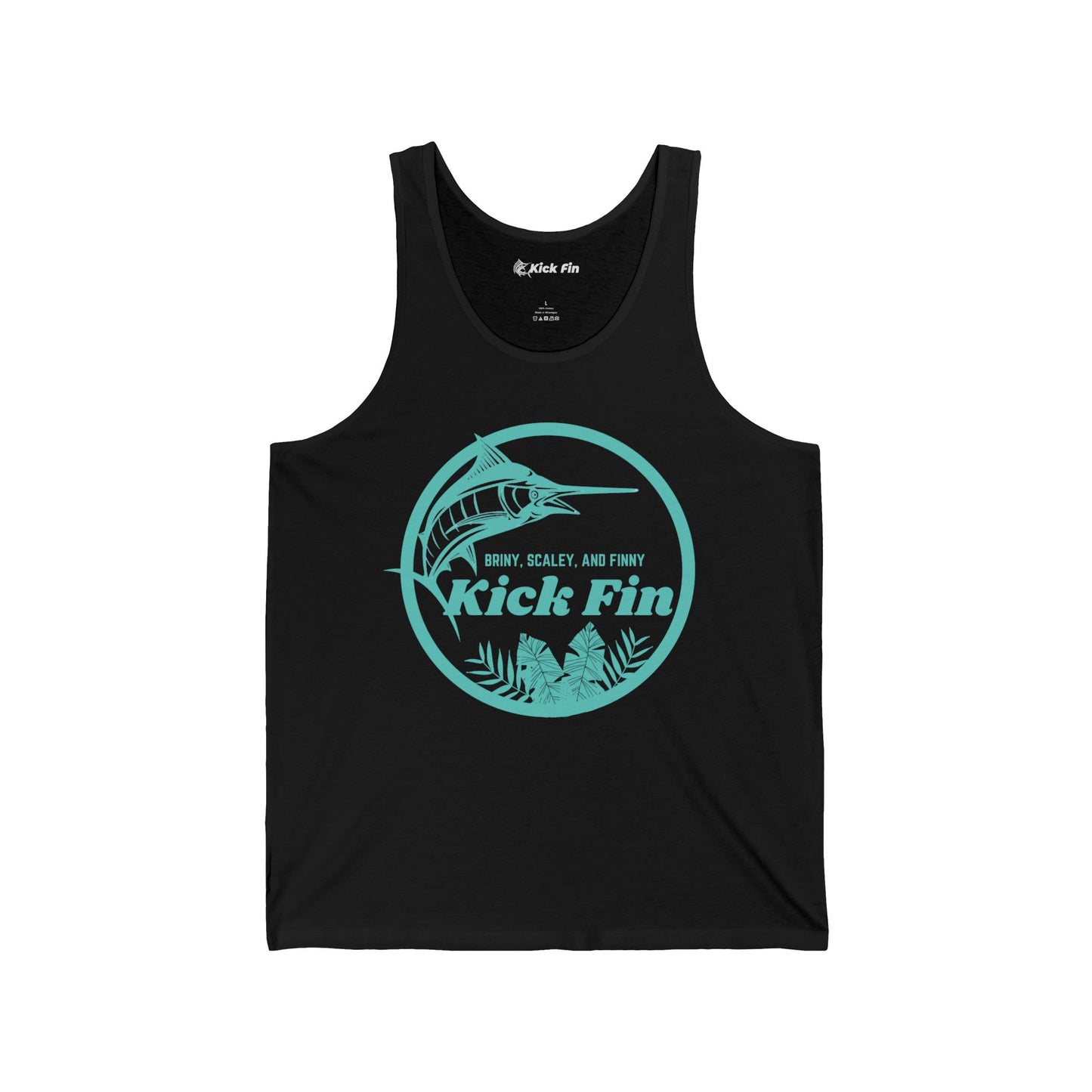Briny, Scaly, Finny Unisex Fishing Tank Top