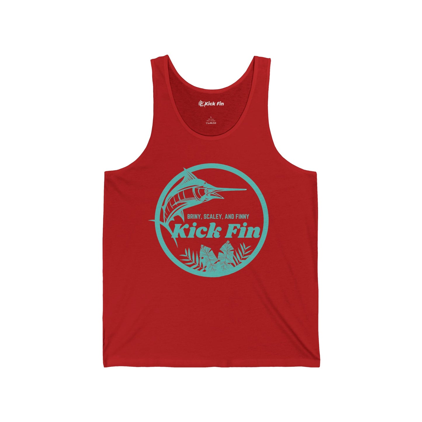 Briny, Scaly, Finny Unisex Fishing Tank Top