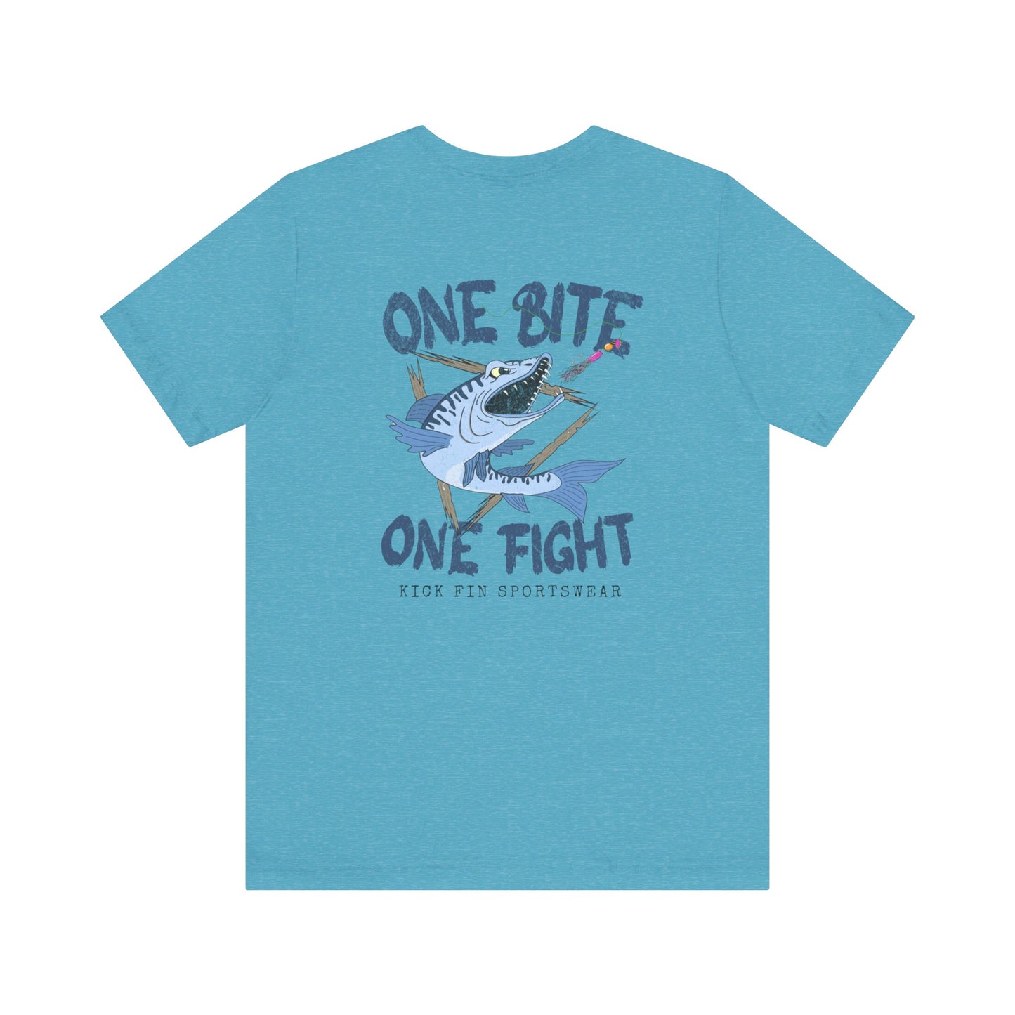 One Bite One Fight - Barracuda - Cotton Fishing T-Shirt