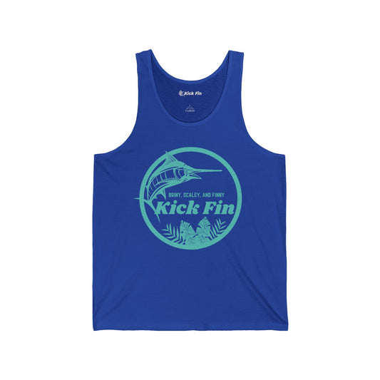 Briny, Scaly, Finny Unisex Fishing Tank Top