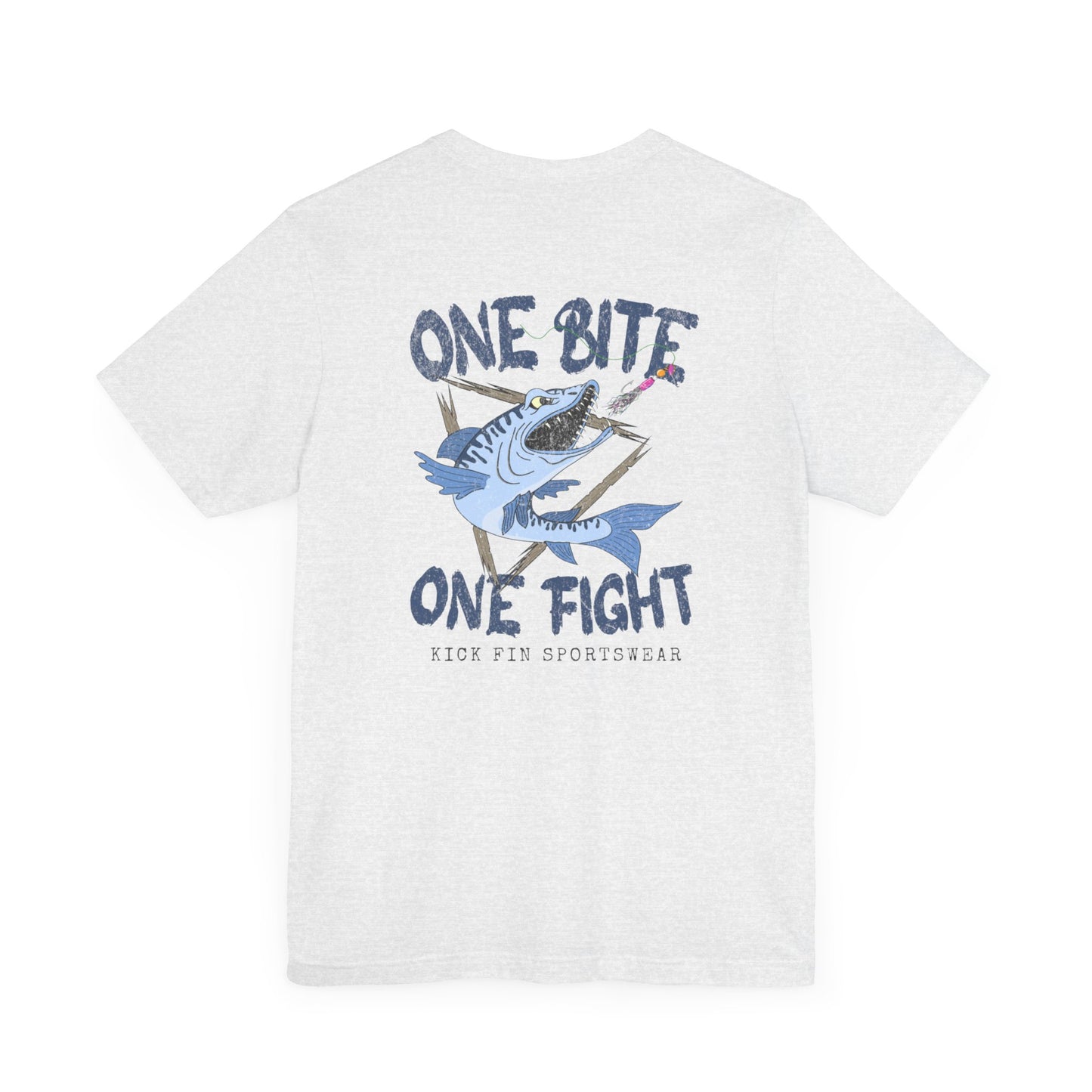 One Bite One Fight - Barracuda - Cotton Fishing T-Shirt